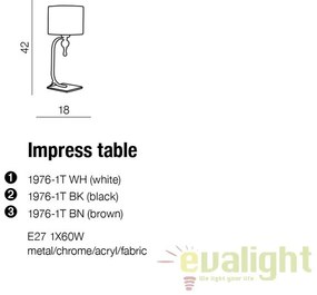 Veioza design elegant Impress White