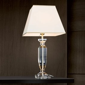 Lampă de cristal de masă Orion LA 4-1207 POKAL 1xE27/60W/230V crem/transparent