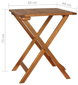 Set mobilier de gradina pliabil Culoare crem, CHINO