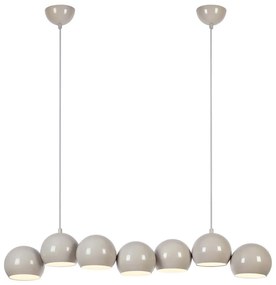 Markslöjd 108914 - Candelabru cu cablu CUPOLO 7xE14/40W/230V, gri