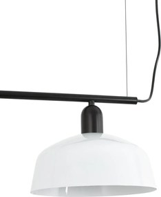 Lustra suspendata metal TATAWIN M 3L negru, alb