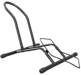 SPORTNOW Cavalet pentru Biciclete pentru Anvelope, Suport de Bicicletă de Podea din Oțel, 59x41x38 cm, Negru | Aosom Romania