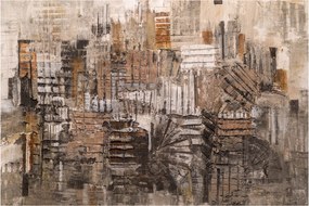 Tablou - Abstract, nuanțe maro (90x60 cm)