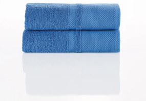 Prosop de bumbac 4Home Deluxe albastru, 50 x 100cm , set de 2 buc., 50 x 100 cm