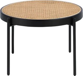 Masuta de cafea rotunda design modern Rattan