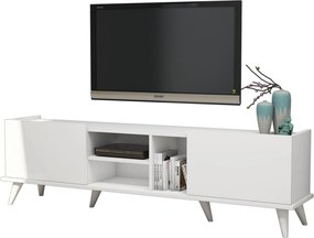 Comoda TV ELEGANTE 1320, alb, PAL melaminat, 180x34x52 cm