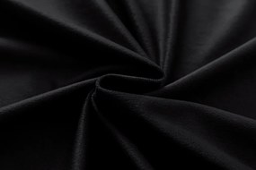 Draperie opaca neagra VELVET 140x250 cm Agatat: Inele metalice