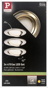 Paulmann 93483 - Set 3x LED 6,5W IP23 lumini baie NOVA 230V dimabil
