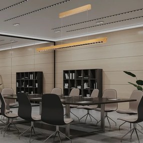 Lustră LED pe cablu LED/36W/230V 3000/4000/6400K auriu