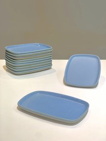 Platou Heritage Albastru Servire (Lungime 22,5cm, Latime 15,5cm)