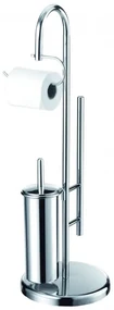 Suport baie AWD Florida, inox, perie wc, suport hartie, 25.5x81.5 cm