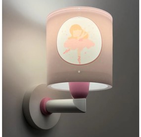Dalber 60919 - Aplica de perete pentru copii PRINCESS DANCE 1xE27/15W/230V roz
