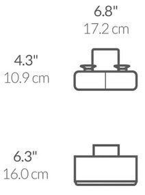 Suport de burete metalic cu auto-susținere Slim - simplehuman