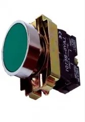 Buton simplu cu revenire verde si un contact deschis ND 022-903101000
