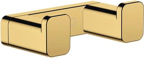 Cuier dublu Hansgrohe AddStoris auriu lucios