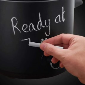 La mâna a doua: Slow cooker Russell Hobbs 24180-56 Tabla, 3,5 litri, Vas din ceramica, 3 programe, Negru
