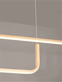 Lustra LED suspendata liniara Strita auriu