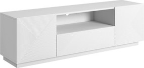 Comodă TV Asha 167 cm cu sertare - alb mat