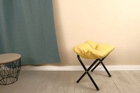 Fotoliu cu suport pentru picioare Yellow Perfetto