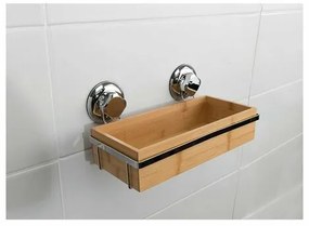 Etajeră de baie Compactor Bestlock, din bambus,SPA Bamboo, 27,6 x 14,8 x 12,7 cm