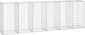 vidaXL Perete gabion cu capace, 300x50x100 cm, oțel galvanizat