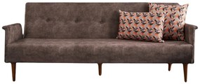 Canapea extensibilă cu 3 locuri Navan-Brown Maro