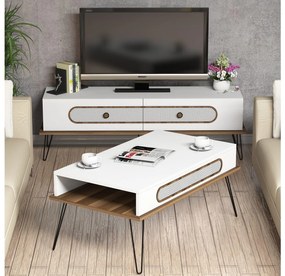 Set mobilier pentru living Biladi 2 (alb) . 1094090