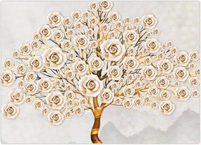 Tablou cu copac cu flori (70x50 cm)