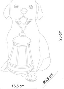 Corp de iluminat LED solar Globo 33271 SOLAR 1xLED/0,06W/3V câine IP44