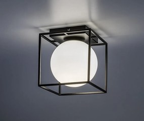 Aplica perete sau tavan pentru exterior IP44 Modane negru