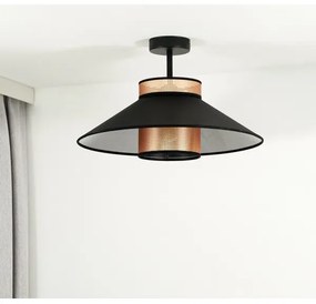 Lustră aplicată RIO Duolla SHINY 1xE27/15W/230V d. 45 cm negru/cupru