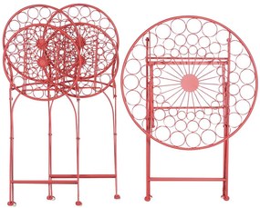Set mobilier balcon Shealee (roșu). 1075824