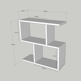 Măsuță auxiliară Life White Marble