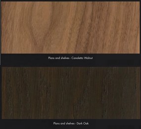 Masuta de Cafea Design LUX, Sticla Curbata, Lemn, Amaranto