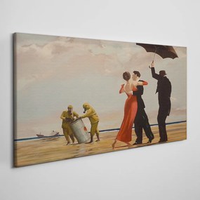 Tablou canvas Salvare pe plajă Banksy