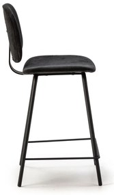 Scaune de bar negre 2 buc. (înălțime șezut 66 cm) Arus – Marckeric