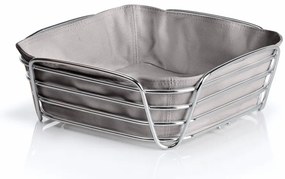 Coș pentru pâine cu pânză din bumbac Blomus Delara, lățime 25 cm, gri