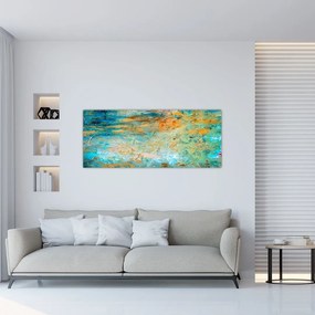 Tablou - Abstract albastru (120x50 cm)