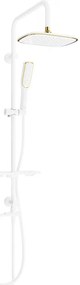 Mexen T49 coloană de duș, Albă/Aurie - 798494993-25