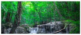 Tablou - Cascada Erawan, Kanchanaburi, Thailanda (120x50 cm)