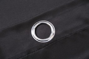 Draperie neagra OXFORD 140x250 cm Agatat: Inele metalice