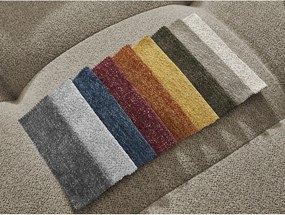 Colțar bej extensibil/cu spațiu de depozitare cu tapițerie din chenille (cu colț pe partea stângă/cu șezlong) Roxelane – Bobochic Paris