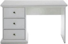 Birou PARIS, alb, DTD infoliat, 130x62x74 cm