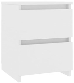 800513 vidaXL Noptieră, alb, 30 x 30 x 40 cm, PAL