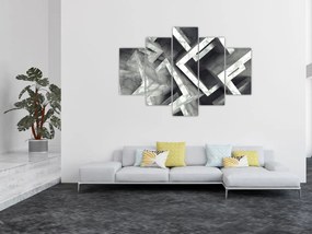 Tablou cu cuburi abstracte (150x105 cm)