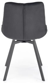 Scaun catifea K519 velvet negru