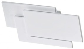 Aplica de perete LED ambientala CLOVER SQUARE alba