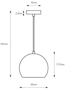 Markslöjd 108991 - Pendul POP, 1x GU10/7W/230V, Ø 20 cm, verde