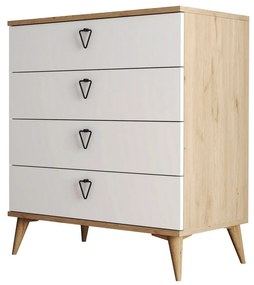 Comodă Versa White and Oak
