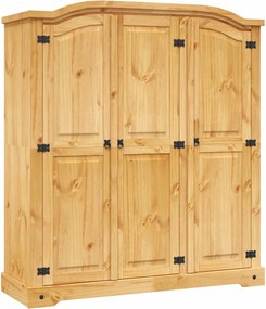 vidaXL Șifonier din pin mexican cu 3 uși, colecție Corona